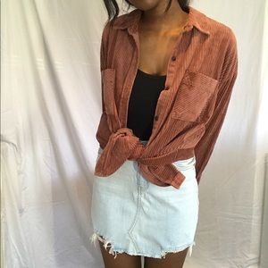 Wild Fable oversized Button-Down corduroy shirt